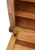 A close-up view of the interior of a wooden cabinet, showing a shelf and a partially open door with a metal hinge. Anteprima dell’immagine prodotto
