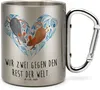 Mr. & Mrs. Panda Thermobecher Mäuse Herz - Transparent - Produktbild-Vorschau 1