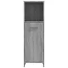 A tall, narrow cabinet with a wood-like finish. Produktbild-Vorschau