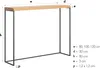 Minimalistischer Lille-Konsolentisch 120 cm, Massivholz Produktbild-Vorschau 6