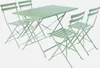 Set tavolo da giardino pieghevole in acciaio con 4 sedie, Anteprima dell’immagine prodotto 1