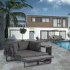 osoltus Aluminium Lounge Set Sofa Ecklounge Gartenlounge Produktbild-Vorschau 2