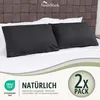 set di 2 copricuscini 100% cotone 40x60 cm Nero Anteprima dell’immagine prodotto 6
