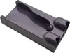 A dark gray docking station for a vacuum cleaner is shown against a white background. Produktbild-Vorschau