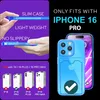 NALIA Neon Silikonhülle für iPhone 16 Pro – Kartenfach & Produktbild-Vorschau 4