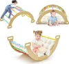 2 in 1 Kletterbogen mit Kissen, Bogenwippe aus Holz, Produktbild-Vorschau 1