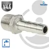 tecuro Schlauchnippel/Schlauchstutzen Edelstahl V4A (AISI Produktbild-Vorschau 2