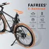 A close-up marketing image of an electric bicycle with feature callouts. Produktbild-Vorschau