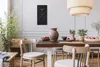 Wohnzimmer Leinwand Uhr Geräuschlos Küche 30x60 Schwarzer Produktbild-Vorschau 3