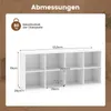 COSTWAY Bücherregal, Bücherschrank mit 8 Fächern, Produktbild-Vorschau 7