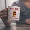 Relax Tasse für Feuerwehrmänner Kaffeebecher Rot mit coolem Produktbild-Vorschau 6