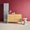 Comò decorazione legno 6 cassetti, Marrone naturale Anteprima dell’immagine prodotto 2