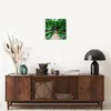 Wanduhr - Quadrat - Glasuhr - Gehweg Baum Holz Steg - Produktbild-Vorschau 7
