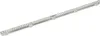 A silver metal wind deflector with small slits and several mounting brackets is shown against a white background. Anteprima dell’immagine prodotto
