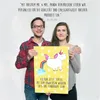 Mr. & Mrs. Panda Bild Einhorn Pupsen DIN A2 - Gelb Pastell Produktbild-Vorschau 4