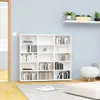 vidaXL CD-Regal Hochglanz-Weiß 102x23x89,5 cm Holzwerkstoff Produktbild-Vorschau 1