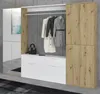 Garderobe und Kleiderschrank mit Spiegel "Line-Up" Eiche Produktbild-Vorschau 7