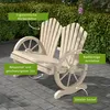Outsunny Gartenbank mit Armlehne Sitzbank Gartenmöbel Produktbild-Vorschau 4