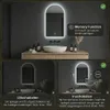 LoXa – Miroir de salle de bain en arche Casablanca avec LED Voir les images du produit 6