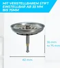 Universal Höhenverstellbarer Waschbecken - Siebkörbchen Produktbild-Vorschau 2