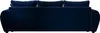 The back view of a dark blue sofa. Produktbild-Vorschau