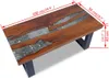 Table basse en résine de teck 100x50 cm Voir les images du produit 12