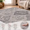 Vintage Boho moderner Wohnzimmerteppich Kurzflor waschbar Produktbild-Vorschau 5