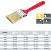 1x Flachpinsel | rot Kunststoff-Griff | Malerpinsel 60 mm Produktbild-Vorschau 3