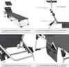 Collage of images showing details and features of a sun lounger. Náhled obrázku produktu