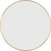 A round mirror with a thin gold frame against a white background. Náhľad obrázku produktu