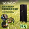 MONZANA® Gartensteckdose 2fach IP44 Metallspieß Garten Produktbild-Vorschau 2
