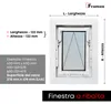 Finestra da cantina Framex bianca, L x A 60 x 40 cm (600 x Anteprima dell’immagine prodotto 6