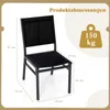 COSTWAY 2er Set Gartenstühle Alu bis 150 kg, Produktbild-Vorschau 7