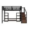 Flieks Etagenbett Metallbett 140x200cm mit TV-Ständer und Produktbild-Vorschau 6