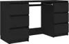 vidaXL Schreibtisch Schwarz 140x50x77 cm Holzwerkstoff Produktbild-Vorschau 1