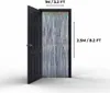 2 pièces rideau lametta argent 1m x 2.5m, fond scintillant Voir les images du produit 4