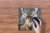 MuchoWow® Mauspad Mousepad Rotwild - Weiß - Braun 30x30 cm Produktbild-Vorschau 3