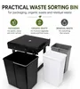 Eurocatch Inbouw Prullenbak 40 L - 20 L + 2 x 10 L - Productafbeelding-voorbeeld 3