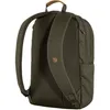 The back view of a green backpack with brown leather accents. Anteprima dell’immagine prodotto