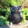 Handgefertigte Eule Metall Gartenfigur, ca. 23,5 cm hoch, Produktbild-Vorschau 4