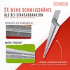 Comparison of a competitor's product with the advertised product, highlighting superior welding. Anteprima dell’immagine prodotto