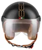 BEON Design Luxe Jethelm Scooterhelm mit Visier, M, Schwarz Produktbild-Vorschau 3