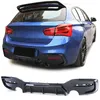 Achterdiffusor, zwart glanzend, voor BMW 1-serie F20 F21, Productafbeelding-voorbeeld 1