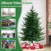 A collage of images showcasing a Christmas tree in different settings, with a large Christmas tree dominating the right side of the image. Produktbild-Vorschau