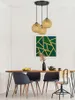 A dining room setting with a wooden table, chairs, and a pendant light fixture. Podgląd zdjęcia produktu