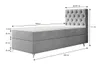 Čalouněná postel 80x200 ADRIA - hnědá Náhled obrázku produktu 2