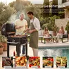 tectake® Holzkohlegrill Florian 110 x 64 x 104 cm, untere Produktbild-Vorschau 7