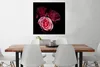 MuchoWow® Poster Ein Foto von rosa Rosen mit schwarzem Produktbild-Vorschau 3