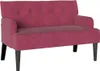 vidaXL Pohovka Chesterfield Weinrot 112 x 65,5 x 75 cm Samt Náhľad obrázku produktu 1