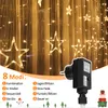 Jopassy 2M 138 LED Lichterkette Sterne Lichtervorhang Innen Produktbild-Vorschau 4